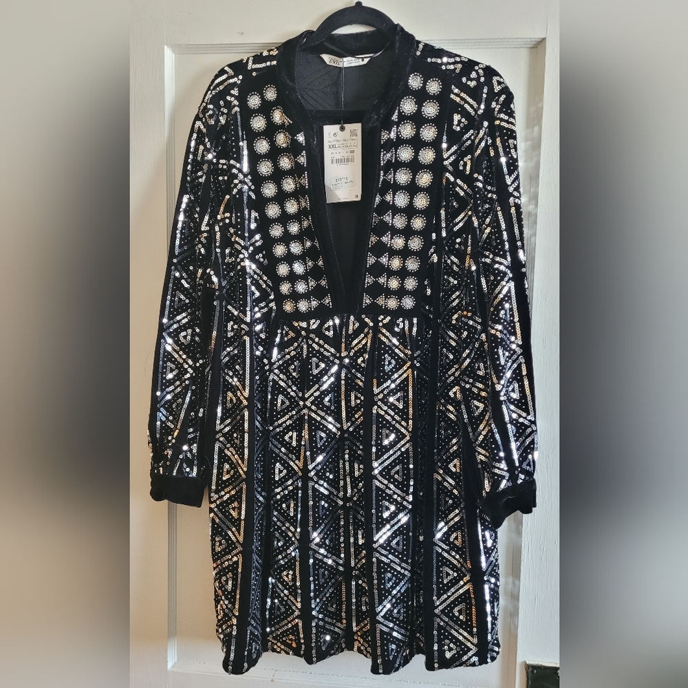 Velvet and Sequin Dress